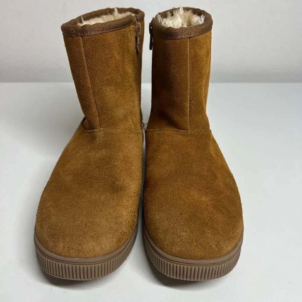 Cat & Jack Suede Zipped Boots Girls Size 5